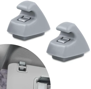 2PCS Sun Visor Support Retainer Clip, Sunvisor Holder Hook, Anti Vibration Sun Visor Bracket Holder, Fit for Chevy Cruze Sonic Spark and Buick Verano, Replaces OEM# 95994975, 95994976 (Gray) 2PCS Sun Visor Support Retainer Clip, Sunvisor Holder Hook, Anti Vibration Sun Visor Bracket Holder, Fit for Chevy Cruze Sonic Spark and Buick Verano, Replaces OEM# 95994975, 95994976 (Gray)