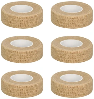 6pcs 1/2in Self Adhesive Bandage Wraps, 5 Yards Skin Color | for Sports 6pcs 1/2in Self Adhesive Bandage Wraps, 5 Yards Skin Color | for Sports