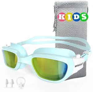 Kids Swim Goggles Wear Comfortable UV400 Antifog Polarized Swimming Goggles Suitable for ages 3-14 (SeaGreen) Kids Swim Goggles Wear Comfortable UV400 Antifog Polarized Swimming Goggles Suitable for ages 3-14 (SeaGreen)
