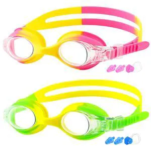 Kids Swim Goggles, 2 Pack No Leaking Swimming Goggles for Kids 3-15 | Anti-Fog, Waterproof, UV Protection, for Boy and Girls Kids Swim Goggles, 2 Pack No Leaking Swimming Goggles for Kids 3-15 | Anti-Fog, Waterproof, UV Protection, for Boy and Girls
