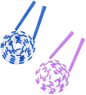 Jumping Rope, 2 Pcs 3.28 Feet Blue and Purple Ropes with Plastic Handle for Rope Skipping (blue and purple) Jumping Rope, 2 Pcs 3.28 Feet Blue and Purple Ropes with Plastic Handle for Rope Skipping (blue and purple)