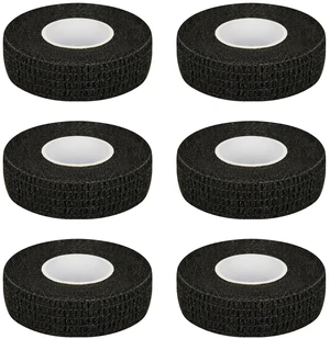 6pcs 1/2in Self Adhesive Bandage Wraps, 5 Yards Black | for Sports, Wrist, Ankle and Swelling 6pcs 1/2in Self Adhesive Bandage Wraps, 5 Yards Black | for Sports, Wrist, Ankle and Swelling