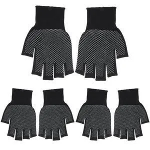 2 Pcs Lightweight Men and Women Half-Finger Slip Breathable Fingerless Work Gloves, Cycling Thin Gloves, Fingerless Work Gloves for Climbing, Gym, Training, Workout, Weight Lifting Outdoor 2 Pcs Lightweight Men and Women Half-Finger Slip Breathable Fingerless Work Gloves, Cycling Thin Gloves, Fingerless Work Gloves for Climbing, Gym, Training, Workout, Weight Lifting Outdoor