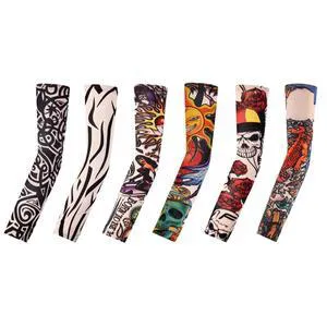 6 Pcs Tattoo Sleeves for Men Women UV Protection Arm Sleeves (017-6PC) | Breathable Cooling Fabric, Realistic Effect, Tattoo Cover Up Sleeve, UV Protection Arm Sleeves, Stretch Compression Fit 6 Pcs Tattoo Sleeves for Men Women UV Protection Arm Sleeves (017-6PC) | Breathable Cooling Fabric, Realistic Effect, Tattoo Cover Up Sleeve, UV Protection Arm Sleeves, Stretch Compression Fit