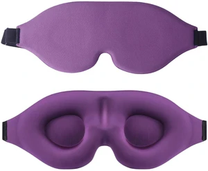 Sleep Mask for Women Men Comfortable Blockout Soft 3D Padded Eye Mask for Sleeping Side Sleeper Friendly Purple Sleep Mask for Women Men Comfortable Blockout Soft 3D Padded Eye Mask for Sleeping Side Sleeper Friendly Purple