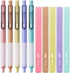Aesthetic Highlighters and Gel Pens, 10 Pack | Morandi Colors Bible Highlighters No Bleed, Morandi Ink Gel Pens, Fast Dry and No Smear for Bible Journaling, Planner Aesthetic Highlighters and Gel Pens, 10 Pack | Morandi Colors Bible Highlighters No Bleed, Morandi Ink Gel Pens, Fast Dry and No Smear for Bible Journaling, Planner