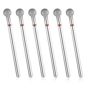 6PCS Nail Drill Bits, Ball Head 3/32'' Cuticle Clean Nail Bit for Electric Nails File Machine, Silver Ball Bit Nails Drill for Acrylic Manicure, Pedicure and Cuticle Gel Polishing, Nail-Salon Supply 6PCS Nail Drill Bits, Ball Head 3/32'' Cuticle Clean Nail Bit for Electric Nails File Machine, Silver Ball Bit Nails Drill for Acrylic Manicure, Pedicure and Cuticle Gel Polishing, Nail-Salon Supply