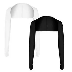 2Pcs Shawl Arm Sleeves, Breathable Cooling Arm Sleeves with Finger Holes for Women, Golf, Outdoor, Sports, Sun Protection (Black White) 2Pcs Shawl Arm Sleeves, Breathable Cooling Arm Sleeves with Finger Holes for Women, Golf, Outdoor, Sports, Sun Protection (Black White)