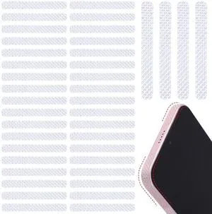 40 PCS Cell Phone Grip Tape Strips, Adhesive Bumper Frame Stickers | Transparent Rubber Non Slip Side Sticker for Phone Case Commuter Series Cases Smartphone Tablet Frame 40 PCS Cell Phone Grip Tape Strips, Adhesive Bumper Frame Stickers | Transparent Rubber Non Slip Side Sticker for Phone Case Commuter Series Cases Smartphone Tablet Frame