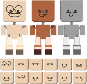 3-Pack Shaking Man Figurine with Magnetic Faces 3-Pack Shaking Man Figurine with Magnetic Faces
