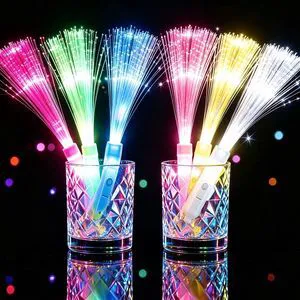 6pcs Fiber Optic Wands LED Light Up Glow Sticks Bulk Party Toy for Kids Toddlers 6pcs Fiber Optic Wands LED Light Up Glow Sticks Bulk Party Toy for Kids Toddlers