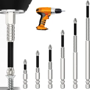 6pcs High-Magnetic Screwdriver Drill Bit Set, Anti-Slip Magnetic Electric Screwdriver Set, Universal Strong Magnetic Durability Screwdriver Drill Bit Set, 25 50 65 70 90 150mm 6pcs High-Magnetic Screwdriver Drill Bit Set, Anti-Slip Magnetic Electric Screwdriver Set, Universal Strong Magnetic Durability Screwdriver Drill Bit Set, 25 50 65 70 90 150mm