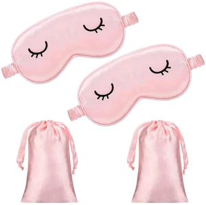 2 Pcs Cute Sleep Eye Mask for Kids Silk Sleep Eye Cover, Adult | Lightweight Cute Sleep Eyeshade, Elastic Band Adjustable, Satin Night with 2 Pcs Storage Bag, Soft silk,Pink 2 Pcs Cute Sleep Eye Mask for Kids Silk Sleep Eye Cover, Adult | Lightweight Cute Sleep Eyeshade, Elastic Band Adjustable, Satin Night with 2 Pcs Storage Bag, Soft silk,Pink