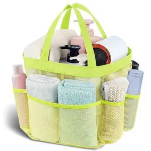 Mesh Shower Caddy Portable - 9 Pockets, Shower Bag for Dorm Room Camping | 2 Handle Quick Dry Shower Bag College Dorm Room Essentials Large Capacity Hanging Basket for Bathroom Travel Swimming Gym Mesh Shower Caddy Portable - 9 Pockets, Shower Bag for Dorm Room Camping | 2 Handle Quick Dry Shower Bag College Dorm Room Essentials Large Capacity Hanging Basket for Bathroom Travel Swimming Gym