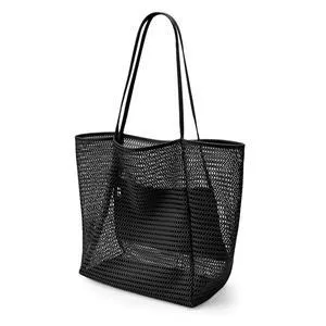 Large Mesh Beach Tote Bag, Foldable Summer Handbag, Tan (black) | Foldable, Summer Handbagbeach bagbeach bags for womenbeach totesummer bagbeach essentials for women Large Mesh Beach Tote Bag, Foldable Summer Handbag, Tan (black) | Foldable, Summer Handbagbeach bagbeach bags for womenbeach totesummer bagbeach essentials for women