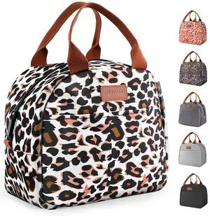 Lunch Bag for Women & Men, Adult Insulated Leakproof Lunch Box Bags with Large Capacity, Cooler Tote Bag for Work/Travel/Office/Outdoor (Panther Brown) Lunch Bag for Women & Men, Adult Insulated Leakproof Lunch Box Bags with Large Capacity, Cooler Tote Bag for Work/Travel/Office/Outdoor (Panther Brown)