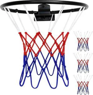 3 Pack Mini Basketball Net Replacement for 8 Loops - Small Indoor Outdoor Basketball Net Fit 8"-10.25" Hoops, Color Basketballs Hoop Nets, Basketballs Hoop Replacement Nets for Indoor Door/Room Walls 3 Pack Mini Basketball Net Replacement for 8 Loops - Small Indoor Outdoor Basketball Net Fit 8"-10.25" Hoops, Color Basketballs Hoop Nets, Basketballs Hoop Replacement Nets for Indoor Door/Room Walls