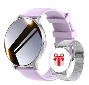 Smart Watch Men Women (Answer/Make Calls), Fitness Watch with 100+ Sport Modes, IP67 Waterproof/Heart Rate/Sleep Monitor, Smart Watches for iOS/Android with 2 Bands (Purple) Smart Watch Men Women (Answer/Make Calls), Fitness Watch with 100+ Sport Modes, IP67 Waterproof/Heart Rate/Sleep Monitor, Smart Watches for iOS/Android with 2 Bands (Purple)