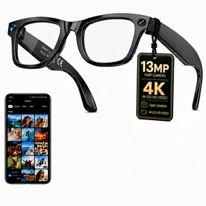 AI Smart Glasses with Camera, 13MP HD Capture, 4K EIS, Transparent Lenses Real-Time Translation, Dual Open-Ear Speakers, Object Recognition, AI Assistant, Bluetooth Calling, IP66 Water Resistance AI Smart Glasses with Camera, 13MP HD Capture, 4K EIS, Transparent Lenses Real-Time Translation, Dual Open-Ear Speakers, Object Recognition, AI Assistant, Bluetooth Calling, IP66 Water Resistance