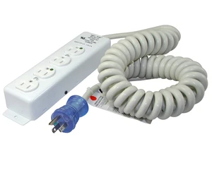 55220-CC Up to 12-Feet 14/3 Hospital Grade Coiled Cord with Medical 4 Outlets Power Strip for Model UL1363A 55220-CC Up to 12-Feet 14/3 Hospital Grade Coiled Cord with Medical 4 Outlets Power Strip for Model UL1363A