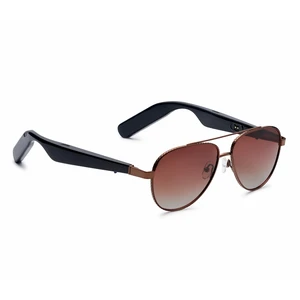 Lucyd Admiral Smart Audio Sunglasses, Open-Ear Speakers, Polarized Wide fit, brown gradient polarized lenses, AI voice assistant, hands-free calls & music for boating & driving Lucyd Admiral Smart Audio Sunglasses, Open-Ear Speakers, Polarized Wide fit, brown gradient polarized lenses, AI voice assistant, hands-free calls & music for boating & driving