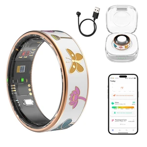 Smart Ring for Women, Health & Sleep Tracker, Menstrual Cycle (11#) Tracks heart rate, sleep, SpO2, steps and menstrual cycle. Slim IP68 waterproof design; no subscription; iOS and Android Smart Ring for Women, Health & Sleep Tracker, Menstrual Cycle (11#) Tracks heart rate, sleep, SpO2, steps and menstrual cycle. Slim IP68 waterproof design; no subscription; iOS and Android
