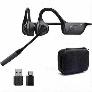 Open Ear Headphone with Mic and USB Dongle for PC Calls Open ear comfort, USB A/C dongle, Bluetooth 5.1, aptX low latency, ENC mic, 10H battery for meetings and call Open Ear Headphone with Mic and USB Dongle for PC Calls Open ear comfort, USB A/C dongle, Bluetooth 5.1, aptX low latency, ENC mic, 10H battery for meetings and call