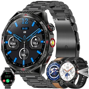1.85AMOLED Smart Watch for Men(Answer/Make Calls), LED Lighting, 5ATM Waterproof Fitness Watch with Heart Rate, SpO2, Blood Pressure, Bluetooth Smartwatch for Android iPhone, with 3 Bands (Black) 1.85AMOLED Smart Watch for Men(Answer/Make Calls), LED Lighting, 5ATM Waterproof Fitness Watch with Heart Rate, SpO2, Blood Pressure, Bluetooth Smartwatch for Android iPhone, with 3 Bands (Black)