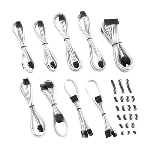 RT-Series Classic ModMesh Sleeved Cable Kit for ASUS/Seasonic/Phanteks Revolt (White) RT-Series Classic ModMesh Sleeved Cable Kit for ASUS/Seasonic/Phanteks Revolt (White)