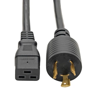 Heavy-Duty Power Cord for PDU and UPS 20A, 12AWG (IEC-320-C19 to NEMA L6-20P) 14-ft.(P040-014) Heavy-Duty Power Cord for PDU and UPS 20A, 12AWG (IEC-320-C19 to NEMA L6-20P) 14-ft.(P040-014)