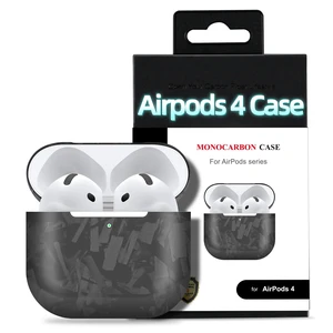 Real Forged Carbon Fiber Case for Airpods 4,Ultra Light & Thin/Scratch Resistant Protective Hard Cover for 2024 New 4th Generation Airpods,Compatible with MagSafe Wireless Charging Real Forged Carbon Fiber Case for Airpods 4,Ultra Light & Thin/Scratch Resistant Protective Hard Cover for 2024 New 4th Generation Airpods,Compatible with MagSafe Wireless Charging