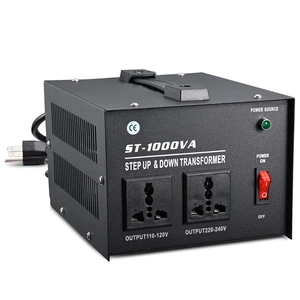 1000 Watt Voltage Transformer- Step Up and Down- Circuit Breaker Protection Universal Dual Output Step Up & Step Down Power Transformer 110V to 220V/220V to 110V 1000 Watt Voltage Transformer- Step Up and Down- Circuit Breaker Protection Universal Dual Output Step Up & Step Down Power Transformer 110V to 220V/220V to 110V