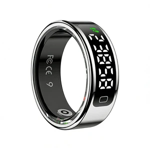 Smart Ring for Women Men, Health Fitness Tracker with Touchscreen Display, Heart Rate/Blood Oxygen/Sleep Monitor, Activity Tracker, 1ATM Waterproof, Compatible with iPhone & Android (Sliver, 9) Smart Ring for Women Men, Health Fitness Tracker with Touchscreen Display, Heart Rate/Blood Oxygen/Sleep Monitor, Activity Tracker, 1ATM Waterproof, Compatible with iPhone & Android (Sliver, 9)