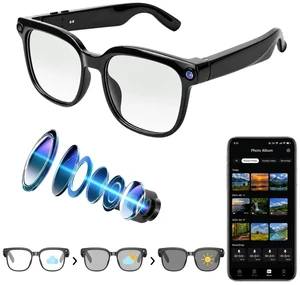 4K Camera AI Smart Glasses for Men Women, Bluetooth Video Audio Sunglasses 4K POV video and photo capture glasses with AI voice assistant. Bluetooth audio & calls for vlogging, travel, or business 4K Camera AI Smart Glasses for Men Women, Bluetooth Video Audio Sunglasses 4K POV video and photo capture glasses with AI voice assistant. Bluetooth audio & calls for vlogging, travel, or business