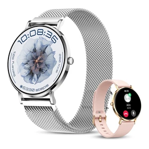 Smart Watch 42mm 1.32 AMOLED Display Silver Mesh Band, Step Tracker, Round Dial, Fitness Tracking,Bluetooth Calling Smart Watch 42mm 1.32 AMOLED Display Silver Mesh Band, Step Tracker, Round Dial, Fitness Tracking,Bluetooth Calling