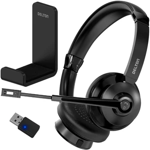 30X Bluetooth Computer Headset with Noise Canceling Mic HiFi Stereo Sound, Headset Stand & Auto Pair USB Dongle for PC, Laptop, MacBook & Compatible with MS Team and More - Black 30X Bluetooth Computer Headset with Noise Canceling Mic HiFi Stereo Sound, Headset Stand & Auto Pair USB Dongle for PC, Laptop, MacBook & Compatible with MS Team and More - Black