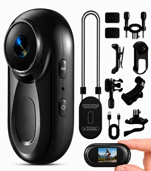 Mini Body Camera 1080P, 512G Thumb Action Camera with Magnetic & 360° Clip Tiny Portable Sports Cam Mount Anywhere, Hands-Free Vlogging Video Recorder for Motorcycle/Travel/Bike(SD Card Not Included) Mini Body Camera 1080P, 512G Thumb Action Camera with Magnetic & 360° Clip Tiny Portable Sports Cam Mount Anywhere, Hands-Free Vlogging Video Recorder for Motorcycle/Travel/Bike(SD Card Not Included)