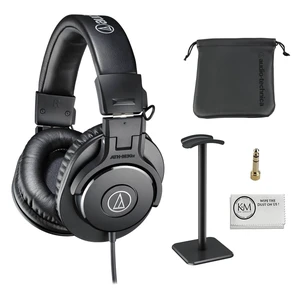 ATH-M30x Professional Monitor Headphones Black Bundled with Over The Ear Headphones Stand + Cleaning Cloth (3 Items) ATH-M30x Professional Monitor Headphones Black Bundled with Over The Ear Headphones Stand + Cleaning Cloth (3 Items)