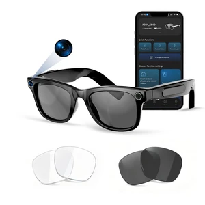 AI Smart Glasses with Camera, 8MP HD Video & Photo Capture for Travel Video Recording Sunglasses, Open-Ear Audio, RealTime Translation, Interchangeable Blue Light & UV Protection Lenses AI Smart Glasses with Camera, 8MP HD Video & Photo Capture for Travel Video Recording Sunglasses, Open-Ear Audio, RealTime Translation, Interchangeable Blue Light & UV Protection Lenses