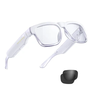 OpenEar Smart Glasses, 128GB UV400 Z87.1 Lightweight Audio Sunglasses 10H Playtime, Builtin MP3, Music Playback, HandsFree Calls, Voice Control, Transitional Lens, Unisex for Daily & Outdoor OpenEar Smart Glasses, 128GB UV400 Z87.1 Lightweight Audio Sunglasses 10H Playtime, Builtin MP3, Music Playback, HandsFree Calls, Voice Control, Transitional Lens, Unisex for Daily & Outdoor