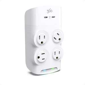 Revolve 60 Watt USB-C Wall Tap Power Surge Protector with 2 USB C Ports, 4 Rotating Outlets, Multi Plug Outlet Splitter, Electric Wall Outlet Adapter, Swivel Outlets Fit 4 Large Plugs Revolve 60 Watt USB-C Wall Tap Power Surge Protector with 2 USB C Ports, 4 Rotating Outlets, Multi Plug Outlet Splitter, Electric Wall Outlet Adapter, Swivel Outlets Fit 4 Large Plugs