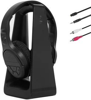 Wireless TV Headphones for Seniors with Large Buttons, 2.4G RF Transmitter Charging Dock, Support Digital Optical/RCA/AUX Output, Bluetooth Over-Ear Headset with 3EQ Modes, 100ft Range No Audio Delay Wireless TV Headphones for Seniors with Large Buttons, 2.4G RF Transmitter Charging Dock, Support Digital Optical/RCA/AUX Output, Bluetooth Over-Ear Headset with 3EQ Modes, 100ft Range No Audio Delay