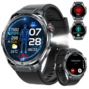 1.53" Military Smart Watch for Men with LED Flashlight & Bluetooth Calls Fitness Tracker, Body Composition Metrics, Fatigue Analysis, 100+ Sports Modes 24/7 Heart Rate/SpO2 Monitor, Sleep Tracker 1.53" Military Smart Watch for Men with LED Flashlight & Bluetooth Calls Fitness Tracker, Body Composition Metrics, Fatigue Analysis, 100+ Sports Modes 24/7 Heart Rate/SpO2 Monitor, Sleep Tracker
