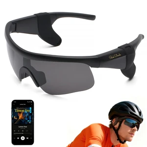 Bluetooth Sunglasses, Polarized UV400 Open-Ear Audio Glasses Smart Glasses, 8H Playtime, Hands-Free Calls, Music & Voice Control, 52g Lightweight TR90 Frame, IPX5 Waterproof Sport Fit Bluetooth Sunglasses, Polarized UV400 Open-Ear Audio Glasses Smart Glasses, 8H Playtime, Hands-Free Calls, Music & Voice Control, 52g Lightweight TR90 Frame, IPX5 Waterproof Sport Fit