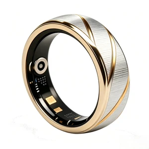 Smart Ring for Women Men Health Monitor Fitness Tracker, Gold, 8# Hear Rate/Blood Oxygen/HRV/Stress/Women Cycle/Workouts Tracker IPX8 Waterproof Slim No Subscription Fee with Charging Case Smart Ring for Women Men Health Monitor Fitness Tracker, Gold, 8# Hear Rate/Blood Oxygen/HRV/Stress/Women Cycle/Workouts Tracker IPX8 Waterproof Slim No Subscription Fee with Charging Case