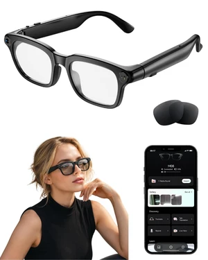 AI Smart Glasses with Camera, AI Voice Assistant with ChatGPT 4K HD Video Recording Glasses, Real-Time TranslationBluetooth 5.4 SunglassesIP65 Waterproof Smart Glasses for Travel Daily AI Smart Glasses with Camera, AI Voice Assistant with ChatGPT 4K HD Video Recording Glasses, Real-Time TranslationBluetooth 5.4 SunglassesIP65 Waterproof Smart Glasses for Travel Daily