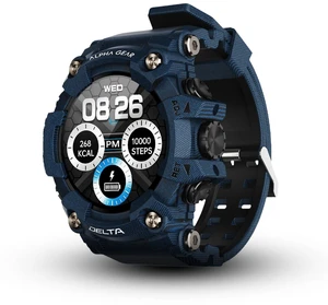 Delta Smartwatch for Men, Tactical Rugged Smart Watch, IP69K Water + Dust Resistant, 380mAh 21-Day Battery, Bluetooth Calling, Operates -15F to 140F, for Android iPhone, Blue Delta Smartwatch for Men, Tactical Rugged Smart Watch, IP69K Water + Dust Resistant, 380mAh 21-Day Battery, Bluetooth Calling, Operates -15F to 140F, for Android iPhone, Blue