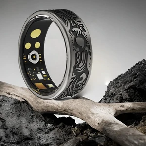 Smart Ring - Fitness Tracker with Sleep Monitor, Pedometer & 20+ Exercise Modes, IP68 Waterproof, USB Rechargeable, Stainless Steel Retro-Fashion (Black) (12#21.5mm) Smart Ring - Fitness Tracker with Sleep Monitor, Pedometer & 20+ Exercise Modes, IP68 Waterproof, USB Rechargeable, Stainless Steel Retro-Fashion (Black) (12#21.5mm)