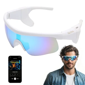 Bluetooth Sunglasses, Polarized UV400 Open-Ear Audio Glasses Smart Glasses, 8H Playtime, Hands-Free Calls, Music & Voice Control, 52g Lightweight TR90 Frame, IPX5 Waterproof Sport Fit Bluetooth Sunglasses, Polarized UV400 Open-Ear Audio Glasses Smart Glasses, 8H Playtime, Hands-Free Calls, Music & Voice Control, 52g Lightweight TR90 Frame, IPX5 Waterproof Sport Fit