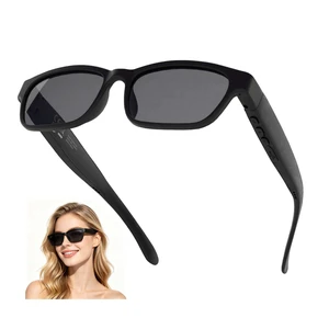 Smart Bluetooth Glasses for Men Women Audio Polarized Glasses with Bluetooth Headphones Speaker Mic, UV Protection, Voice Assistant (Black Lens) Smart Bluetooth Glasses for Men Women Audio Polarized Glasses with Bluetooth Headphones Speaker Mic, UV Protection, Voice Assistant (Black Lens)